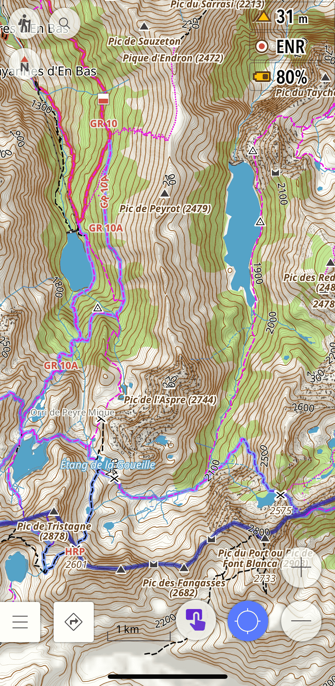 Hiking rendering profile