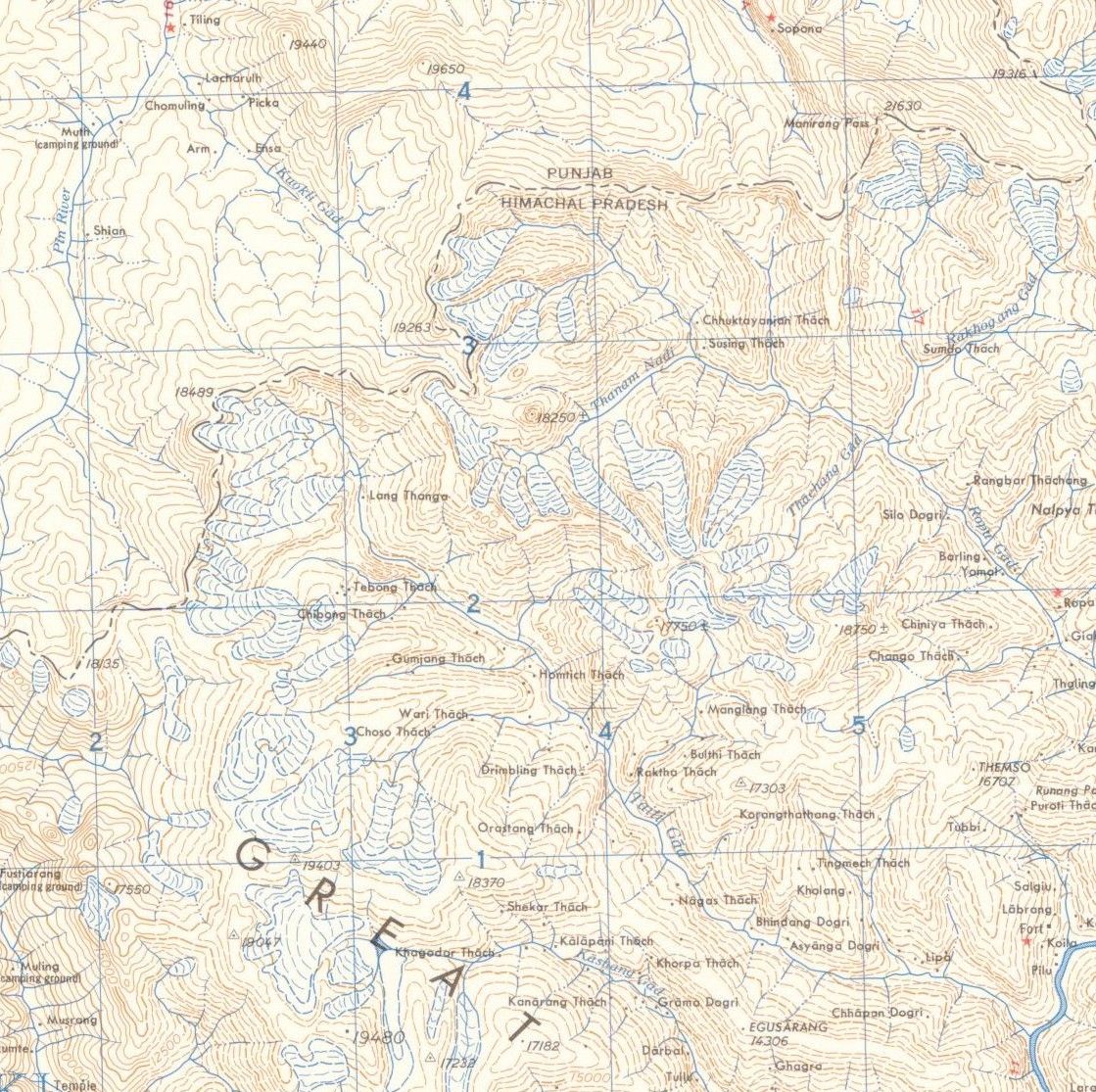 Topographic and Trekking Maps of the Indian Himalaya